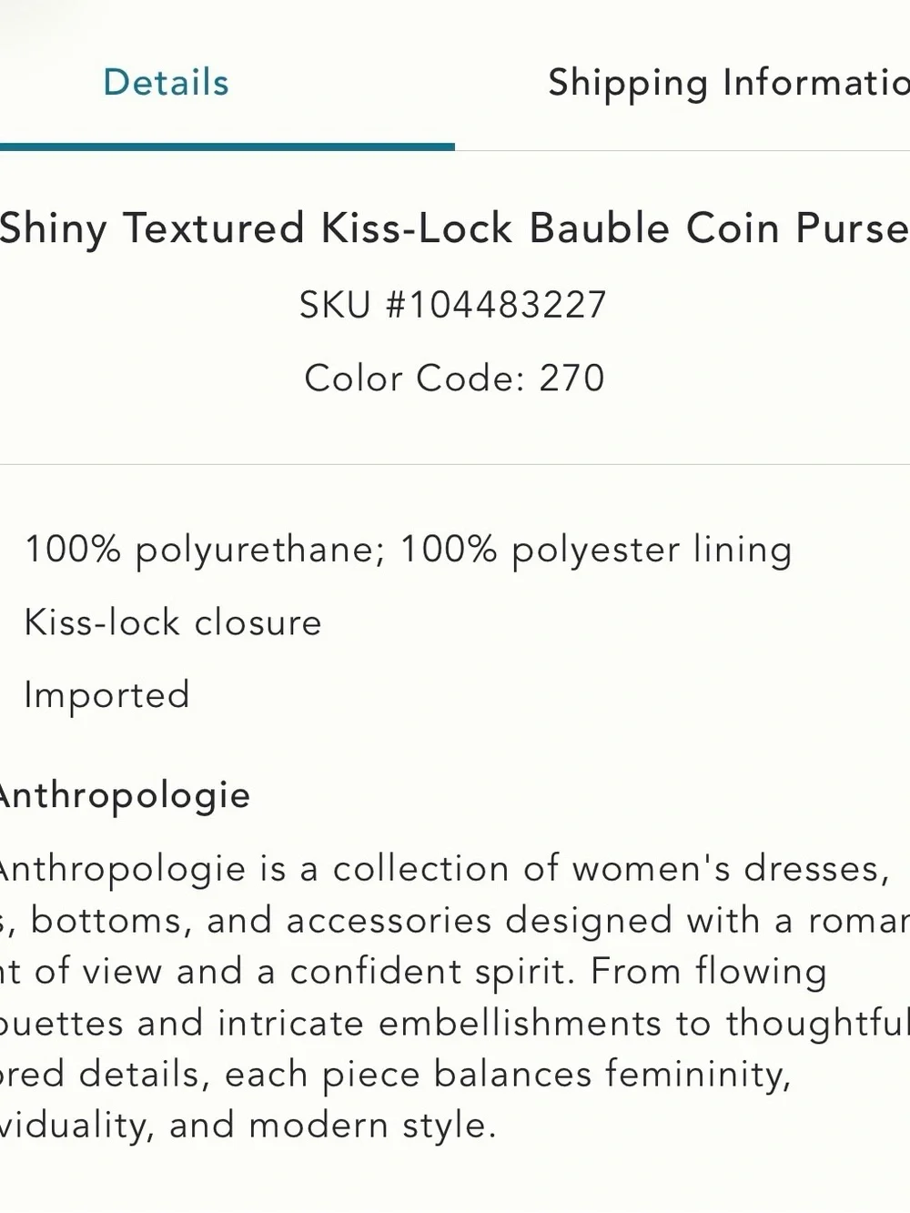Anthropologie Cream Pleated Kiss-Lock Clutch - Picture 9 of 9